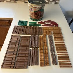 Huge (245 pieces) Mixed Lot Lincoln Logs