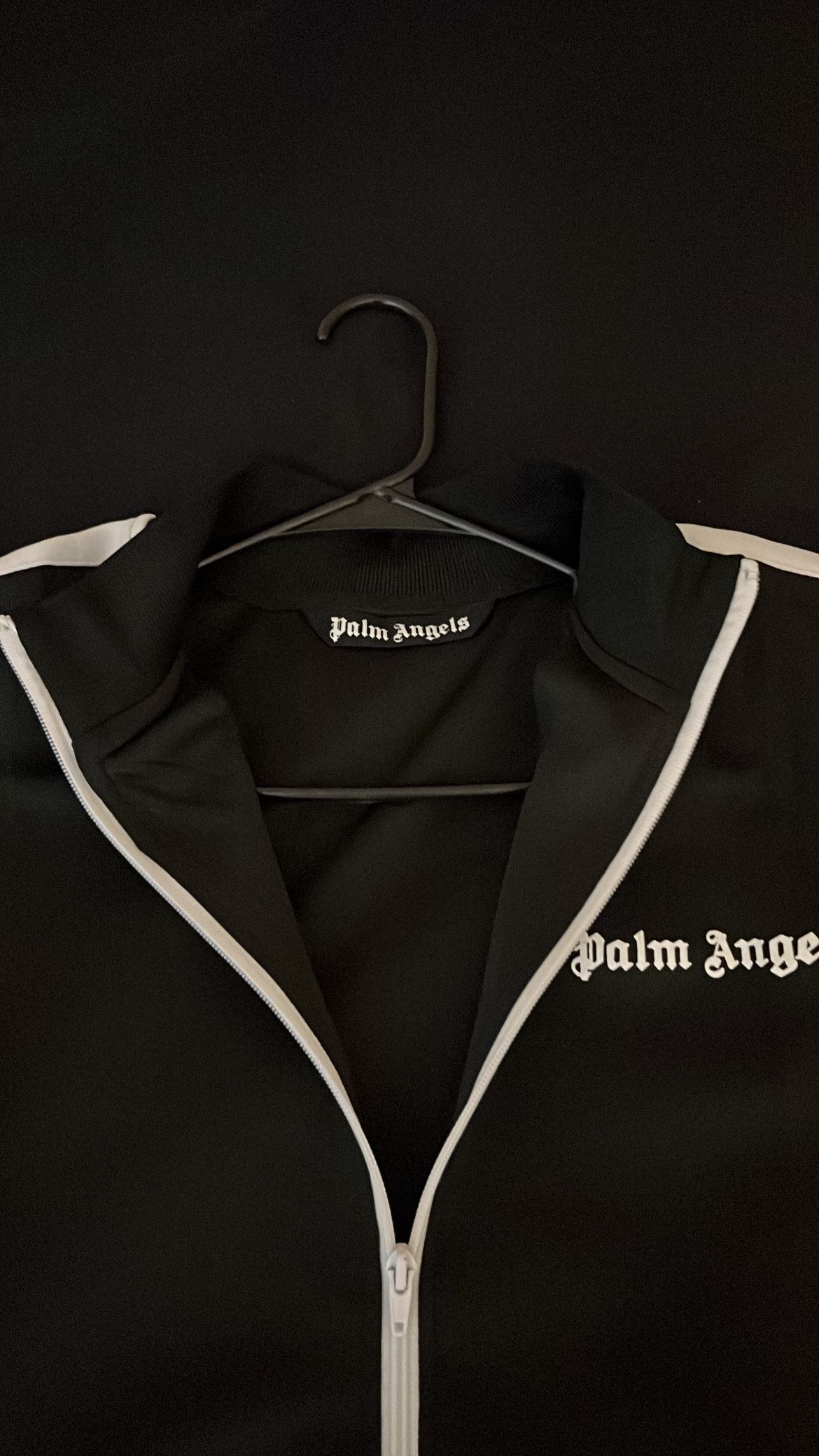 Palm Angels Classic Track Jacket 'Black/White'