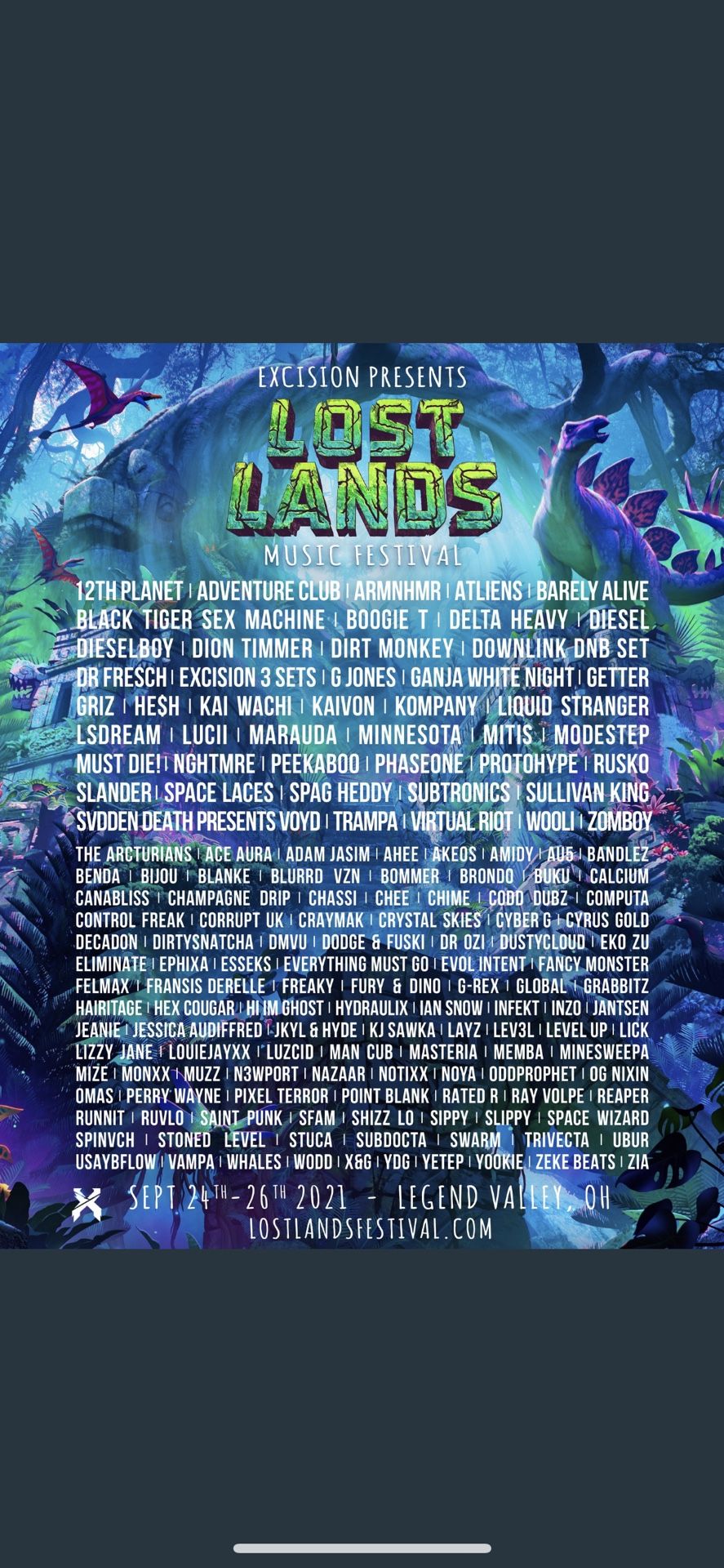 Lost Lands Festival GA Wrist  Bands And 1 Camping Pass 