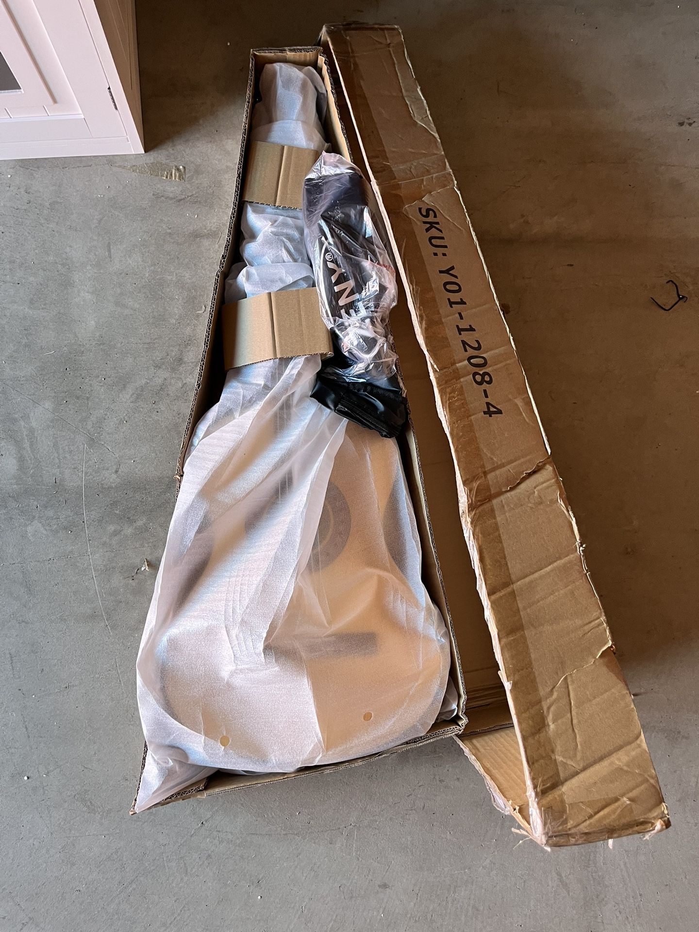 38" New Beginners Acoustic Guitar With Guitar Case, Strap, Tuner and Pick (Natural) 