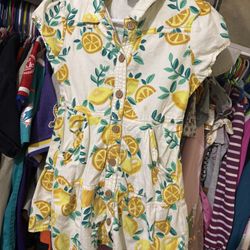 Xs 4/5 Lemon Button Down Dress