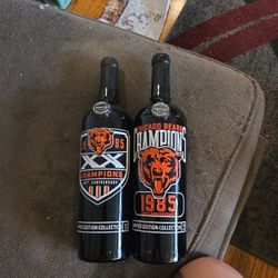 CHICAGO BEARS 1985 WINE UNOPENED