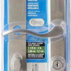 Wright VMT115SN serenade Mortise Keyed Lever Mount Latch W/ Deadbolt - Satin Nickel