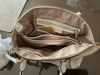 Michael kors optic white large Riley handbag