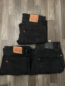 3 PCS Black Levi Jeans (DESCRIPTION)