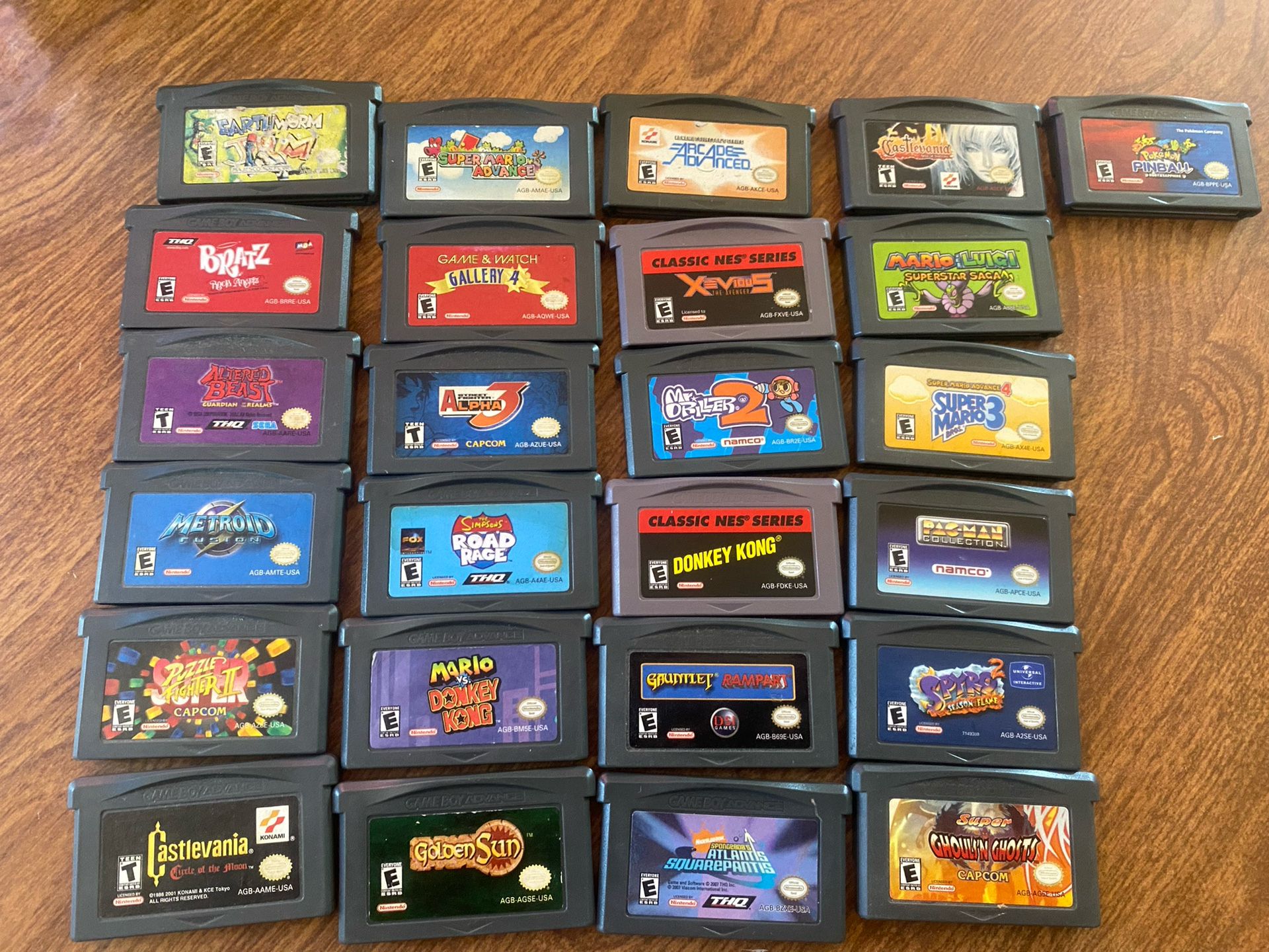 GBA Games Read Description