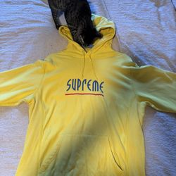 Yellow Supreme Hoodie 