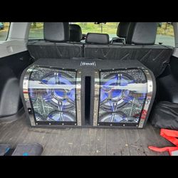 2 12" Subwoofer setup with Amp 