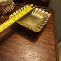 Solid Brass Pedestal Dish