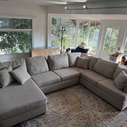 Living Spaces L Shape Couch 