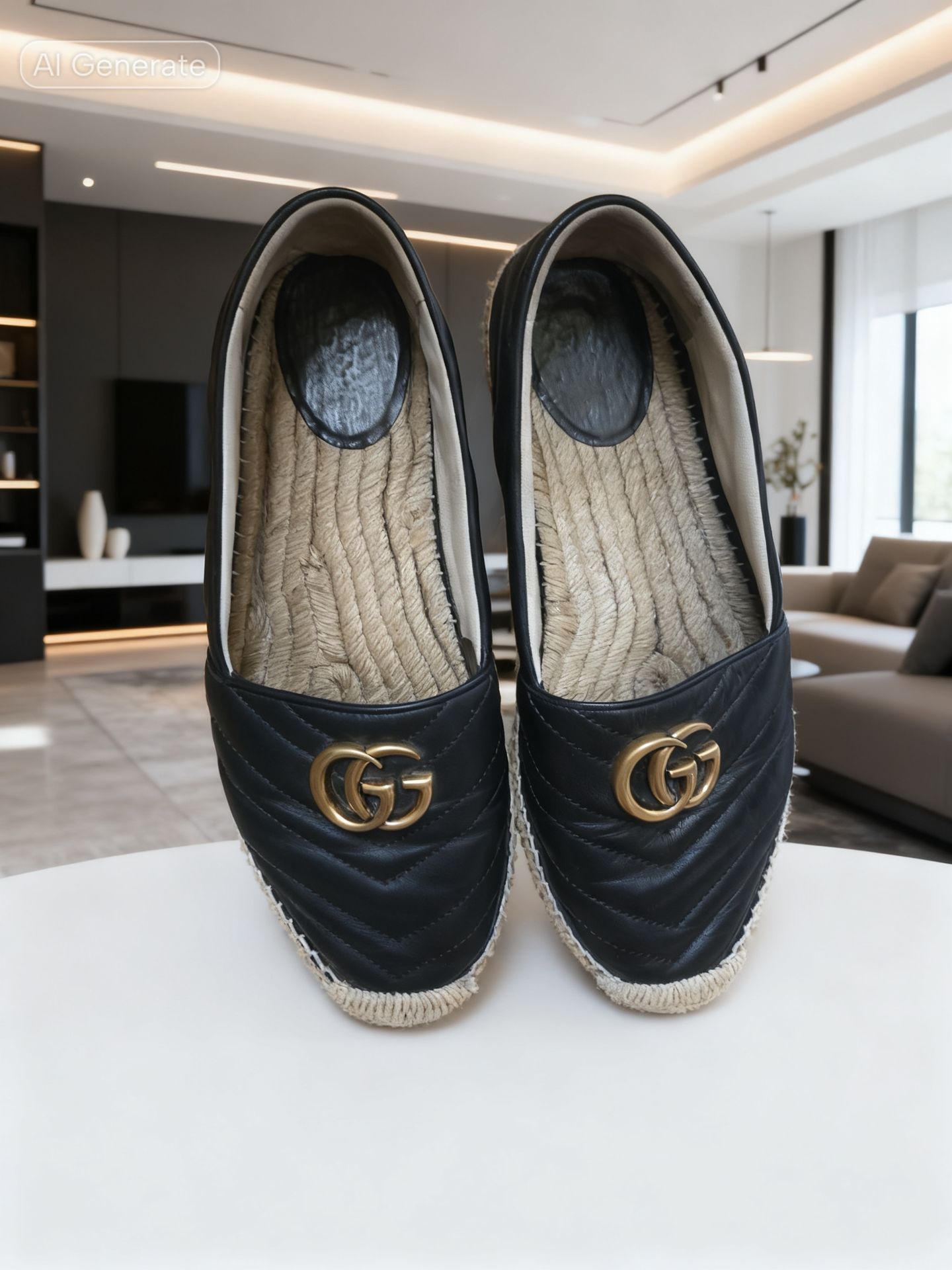 Gucci espadrilles size 9 leather