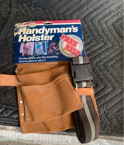 McGuire-Nicholas 489WB Handyman Heavy Suede Cowhide Tool Holster Pouch with Belt
