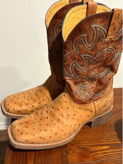 Cavenders ostrich boots sz 12