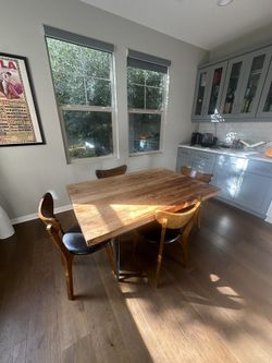 CB2 Dylan Table | 36"x53" Medium Acacia Dining Table