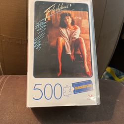 Flashdance 500 Piece Puzzle - Retro Look in Blockbuster VHS Case Cardinal Games
