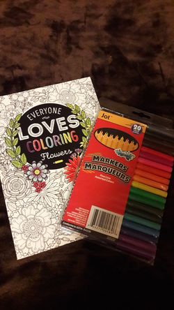 Coloring Book with Markers.