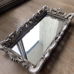 Vintage Baroque Glass Mirror Decor 