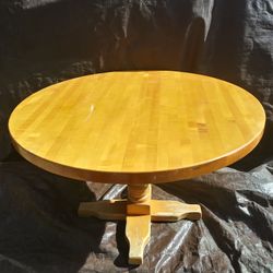 Solid Round Wood Table