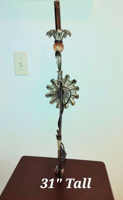 31 Inch Tall Hanging Decorative Wall Light- $19 AS IS LAMP SHADE NOT INCLUDED