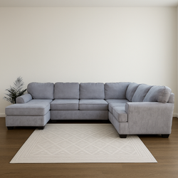 Large Ashley Gray U Shaped Sectional Couch
