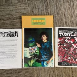 1985 Unique Kevin Eastman ninja turtles Time Capsule With Signed Pictures!!