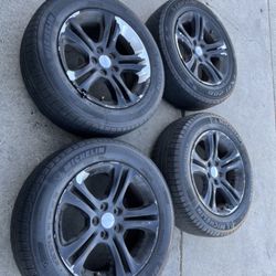 4 — 215/65r17 5x4.5 5x115 5x114.3 Stock Dodge Charger Tacoma Crv Wheels Rims Tires