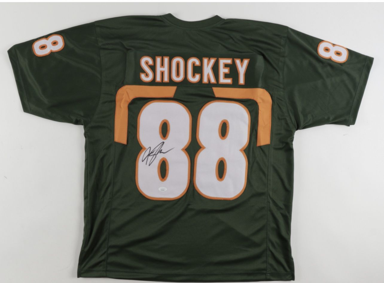 Jeremy Shockey Signed Jersey (JSA) Miami Hurricanes