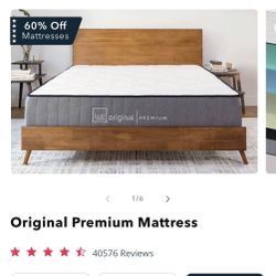 Lull Original Premium Memory Foam Full Size Bed With Black Bed Frame