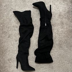 Black Over The Knee Boots