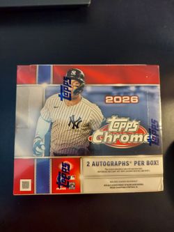 2026 Topps Chrome Jumbo Box - Sealed