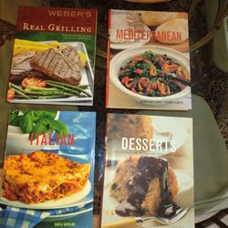 4 Large Cooking Books 