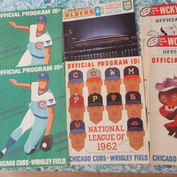 Baseball Vintage Programs & Scorecards. Cubs & Reds