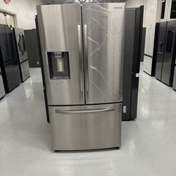 New Fridge Stainless Steel French Door Water Ice In Door 