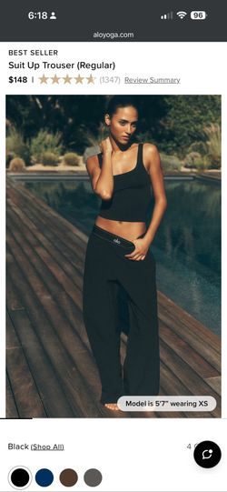 Alo Suit Up Trouser (Regular)