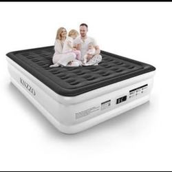 KNZZO Queen Size Air Mattress With Built-In Pump