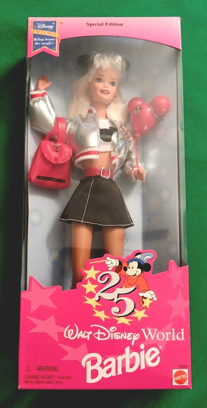 Vintage 1996 Walt Disney World Exclusive 25th Ann. Barbie Doll Special Edition