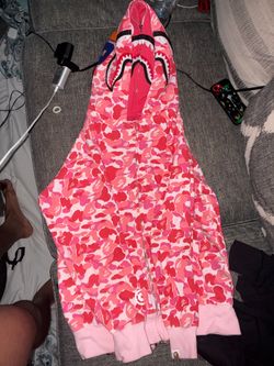 Full Zip Pink Bape Jacket