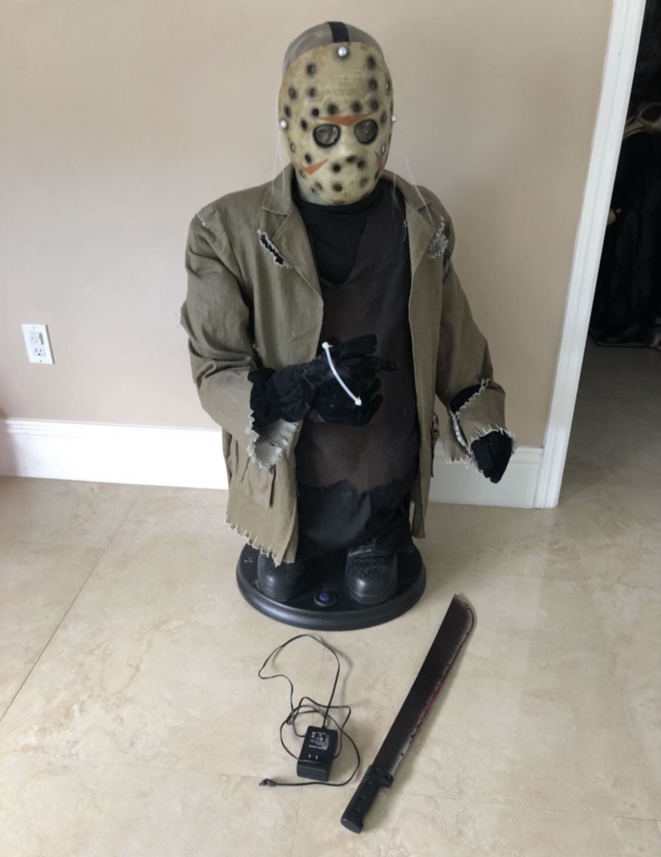 Friday The 13th Jason Vorhees Halloween Life Size Animated Prop 6'3 FAST  SHIP 191245222187