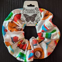 South Park 5-Inch Handmade Cotton Scrunchie – Cute & Colorful Hair Accessory
