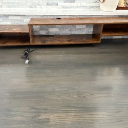 Rustic Brown Floating Tv Stand 