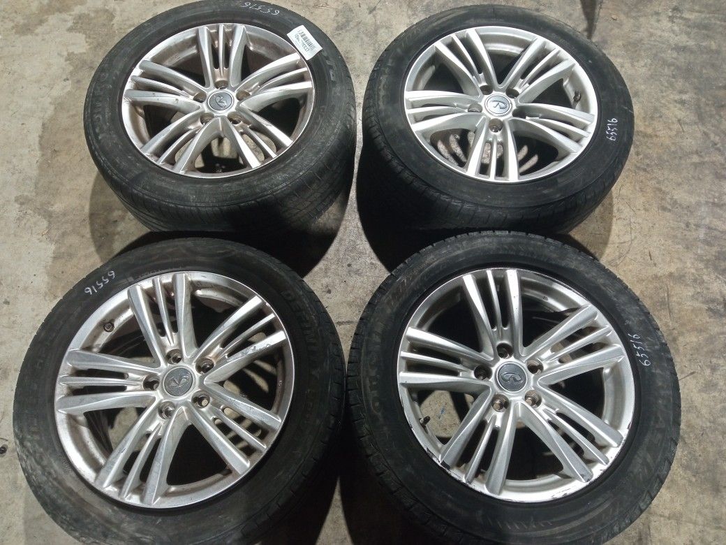 Rims And Tires 17" For 2013 Infiniti G37 Stock 65516