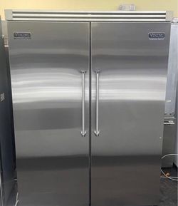Viking set 60” freezer and Fridge Stainless Steel