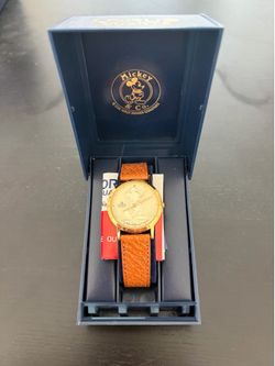 Vintage Lorus Cold Coin Mickey Mouse Watch