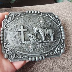 New Faith horse cross belt buckle Swipe left for more sold sep. SHIPPING AVAILABLE