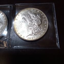 1887 Silver Morgan Dollar 