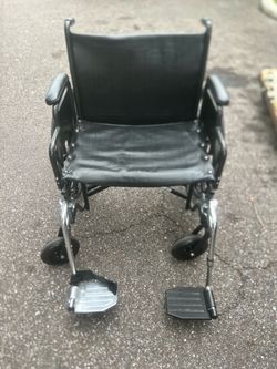 Direct Supply Manual Wheelchair Black with upgrades