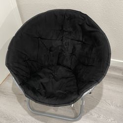 Soft Suede Black Fold Out Lounge Chair