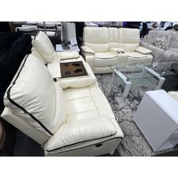 New 2 pc reclining sofa and loveseat set | delivery available