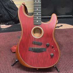 Fender USA American Acoustasonic Electric Guitar W/Case & Papers