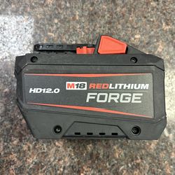 Milwaukee m18 red lithium forge HD12.0 battery